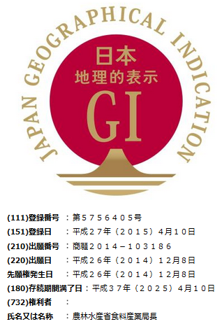 GIマークの商標登録